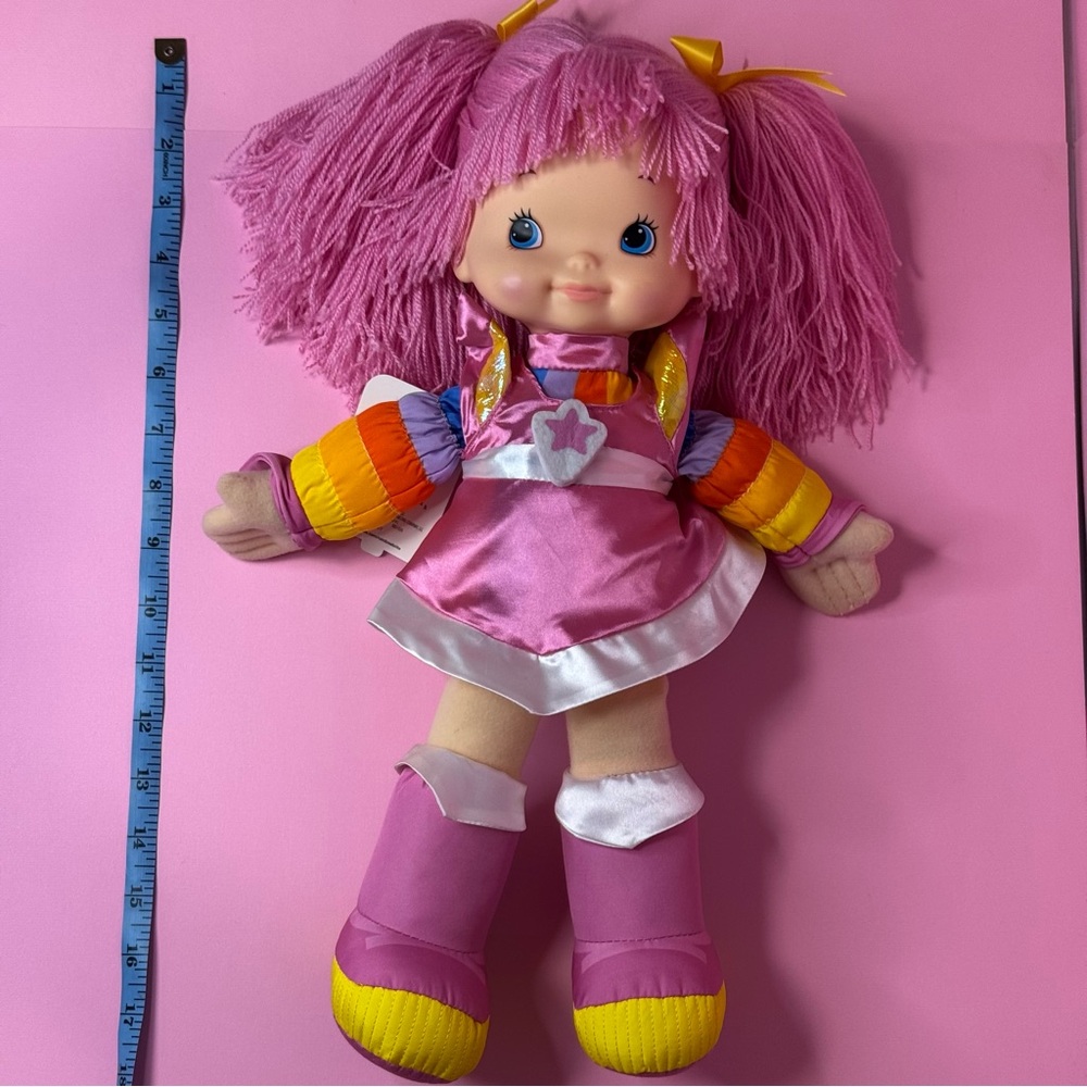 16" Hallmark Tickled Pink Rainbow Brite Retro style Doll Soft Plush 2017 NEW